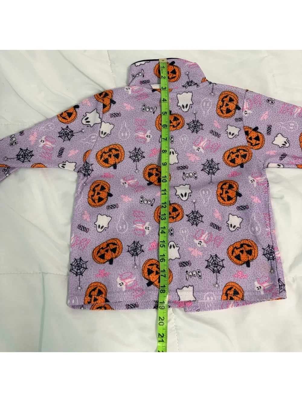 vintage y2k 2000s halloween 2 piece pajama set pumpkins ghost size 4/5 lavender